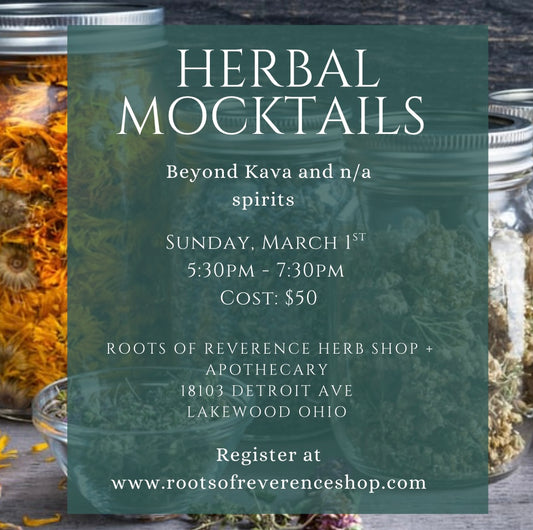 Herbal Mocktails: Beyond Kava and n/a spirits